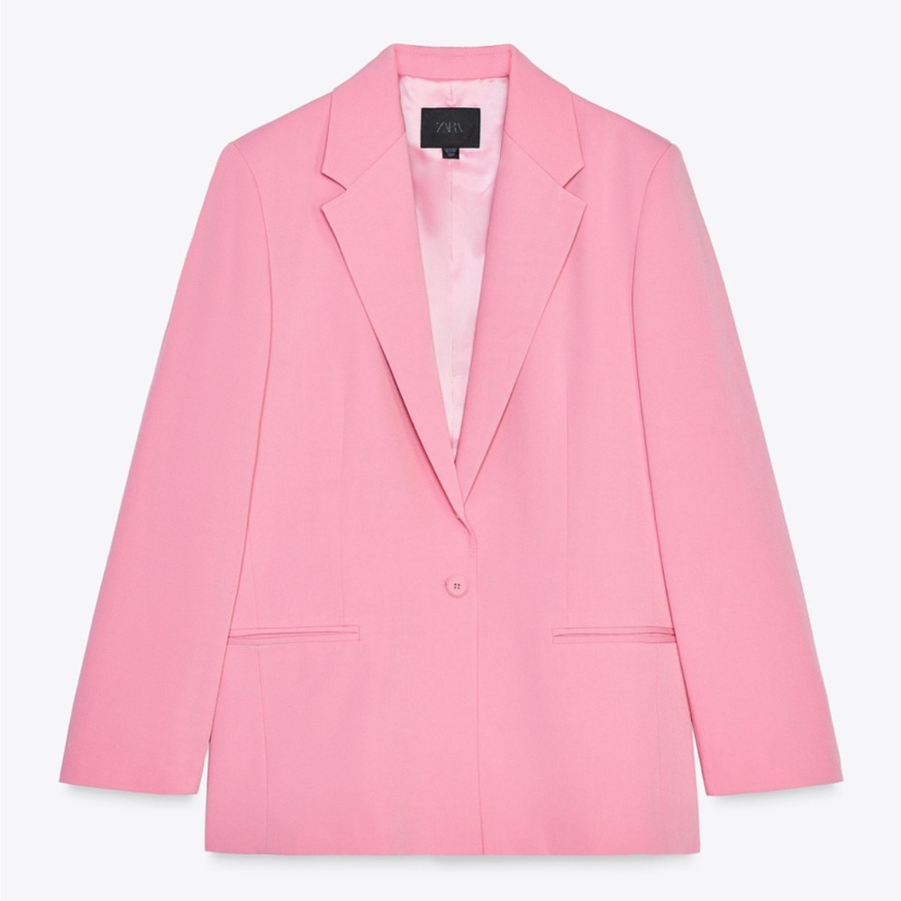 Zara Oversized Pink Blazer NWT never worn! Perfect for office in the summer ☀️